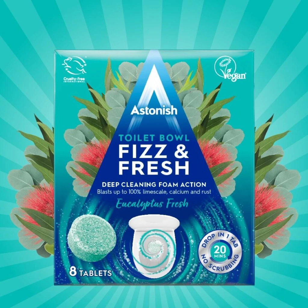 Astonish tablety na čištění WC Fizz & Fresh eukalyptus